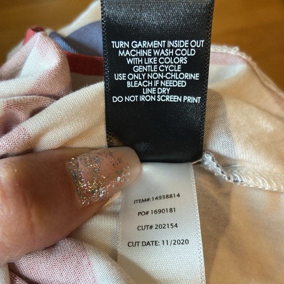 TORRID Super Soft Red And Blue Stripe Tired Maxi Dress. Size 5 (5x) - Picture 14 of 14